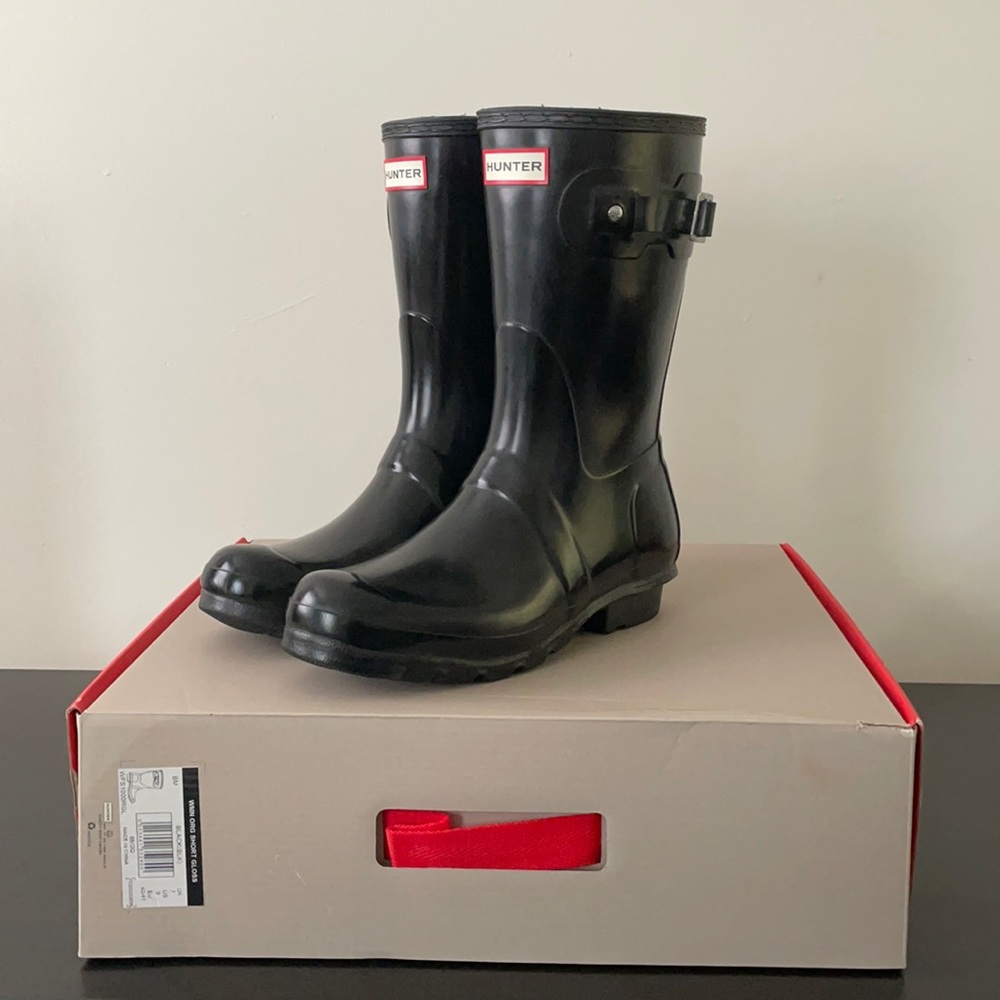 Short Gloss Hunter Boots